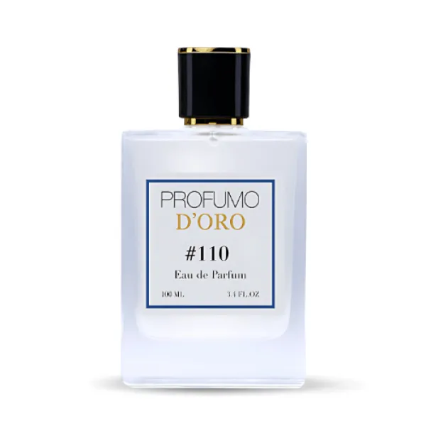 Profumo D’oro #110 – eleganter Flakon, Hauptansicht des modernen Leder Eau de Parfum